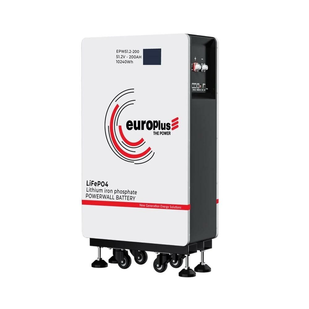 EUROPLUS 51.2V-200AH LiFePO4 Powerwall Battery - 6000Cycle