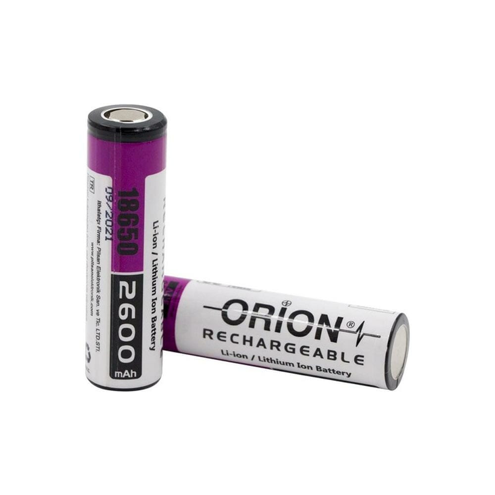 Orion 18650 2600mAh Li-ion Şarjlı Pil