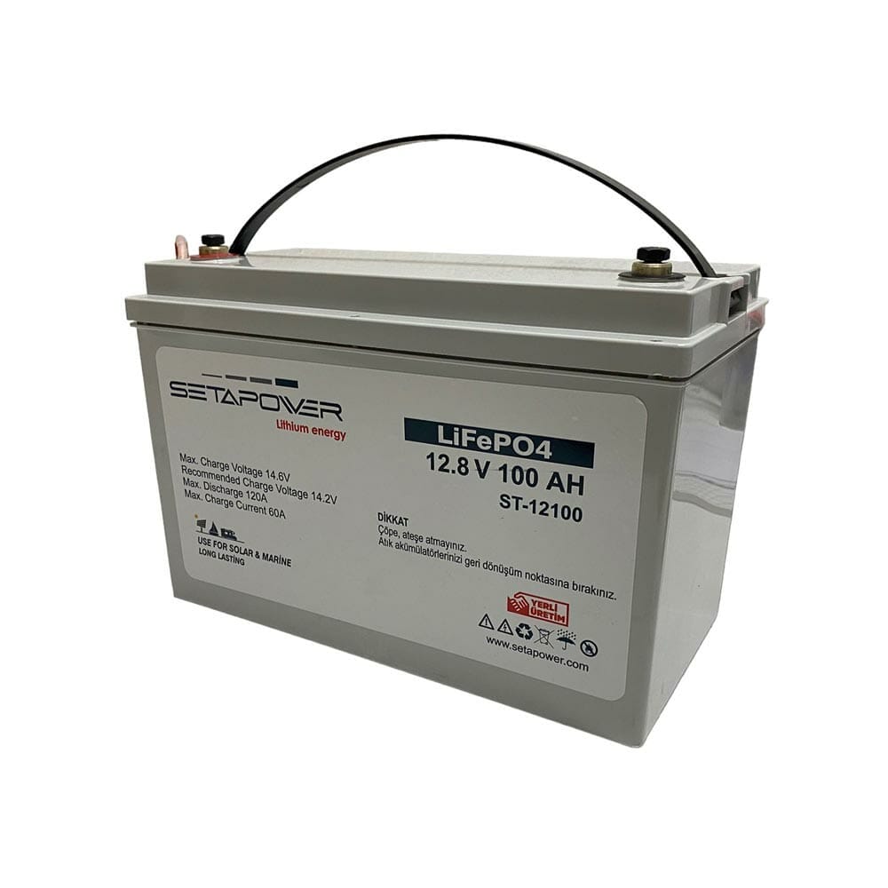 SetaPower 12.8V 100 Ah LifePO4 Akü