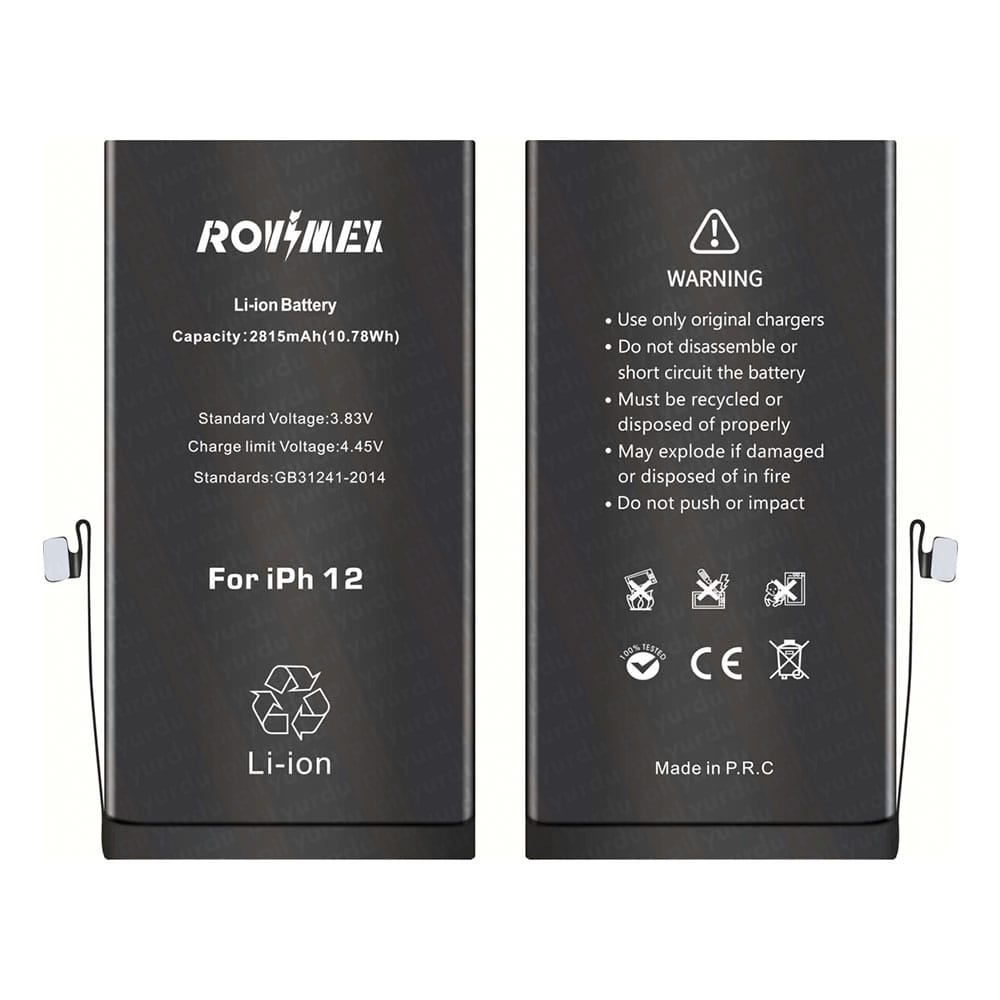 Rovimex Apple iPhone 12 Rovimex Batarya Pil