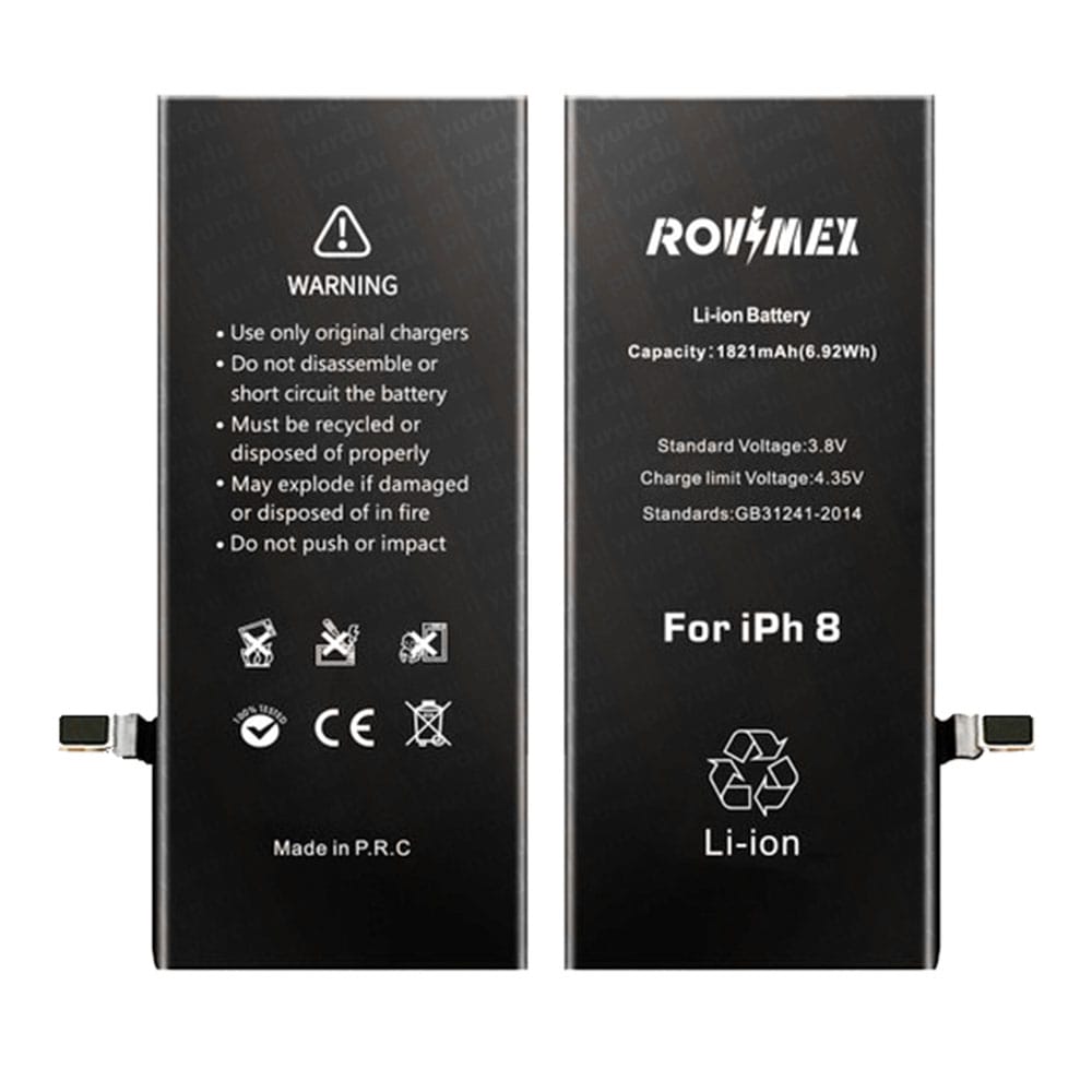 Rovimex Apple iPhone 8g Rovimex Yüksek Kapasite Batarya Pil