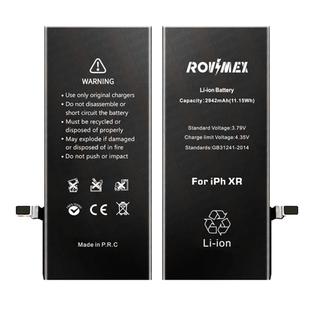Rovimex Apple iPhone Xr Rovimex Yüksek Kapasite Batarya Pil