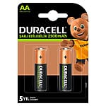 Duracell 1.2V 2500mAh AA Şarj Edilebilir Kalem Pil 2'li Paket