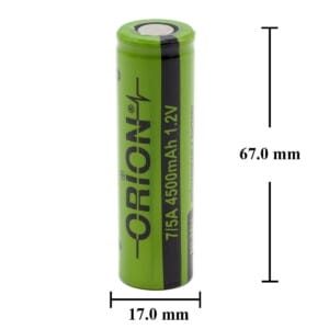 Orion 1.2v Ni-Mh 7/5A 4500mAh Şarj Edilebilir Pil - Görsel 3