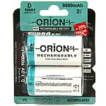 Orion 1.2V 9000mAh Ni-Mh D LR20 Şarj Edilebilir Büyük Boy Pil 2'li Paket