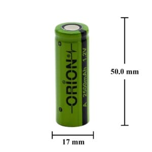 Orion 1.2V Ni-Mh A 2500mAh Şarj Edilebilir Pil - Görsel 3