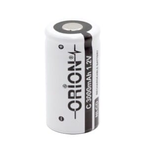 Orion 1.2V Ni-Cd C Orta Boy 3000mAh Şarj Edilebilir Pil