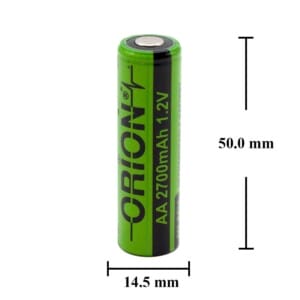 Orion 1.2V Ni-Mh AA 2700mAh Şarj Edilebilir Kalem Pil - Görsel 3