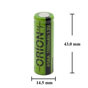 Orion 1.2V Ni-Mh 4/5AA 1500mAh Şarj Edilebilir Pil - Görsel 3