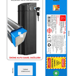 OLA Electrofold EFB2 36V 18,2Ah Uyumlu Bataryası Kutusuz Elektrikli Bisiklet Pili Li-ion Yedek Pil Paketi Ola.03K.10S7P.26BS