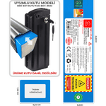 Volta VB1 Light 36V 21Ah Uyumlu Bataryası Kutusuz Elektrikli Bisiklet Pili Li-ion Yedek Pil Paketi Vol.02M.10S6P.35BS